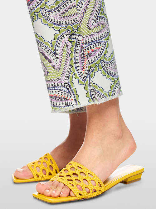 FORLI jeans with paisley print