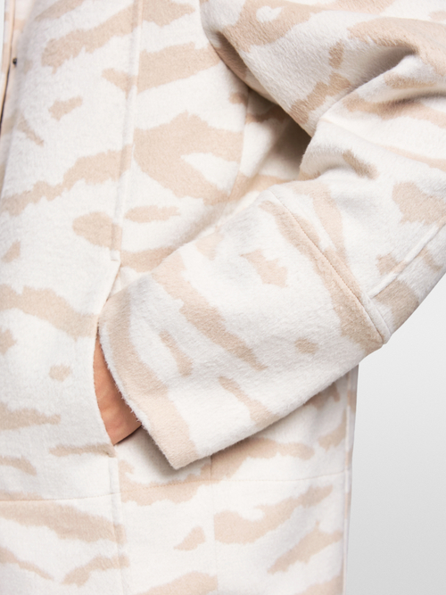 Hemdjacke mit Animal Print