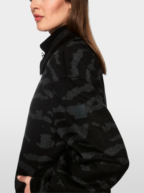 Hemdjacke mit Animal Print