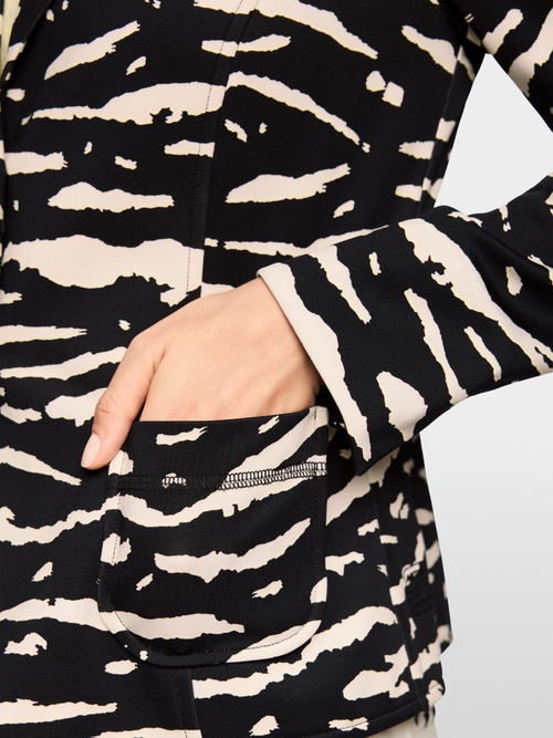 Blazer with animal print