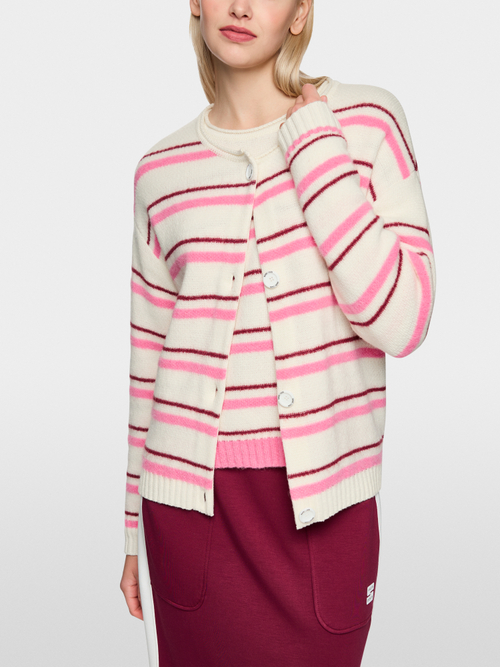 ‘Knitted in Germany’ striped cardigan