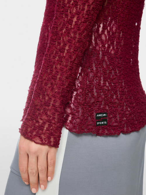 Polo shirt with lace