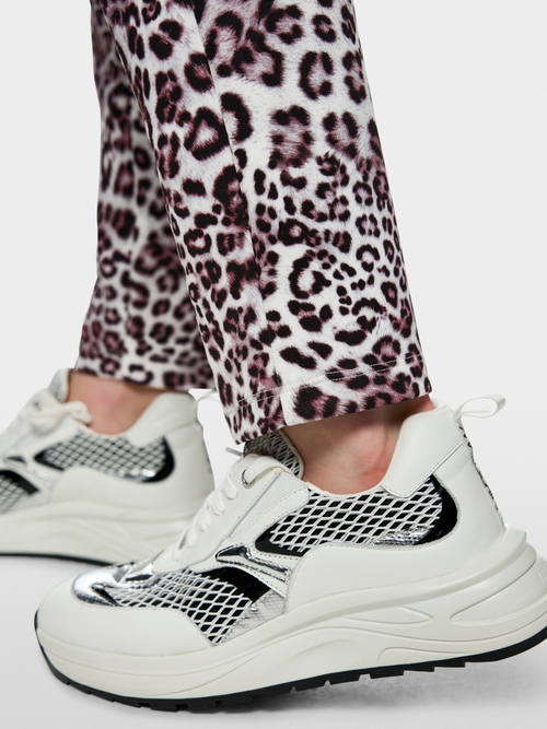 FOCHA trousers with leopard print
