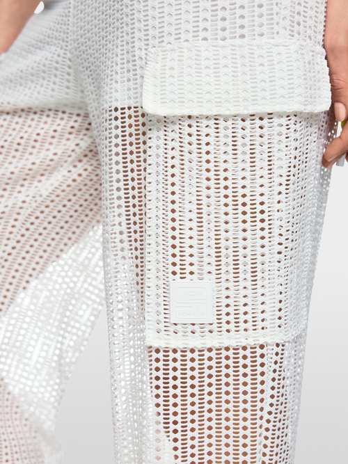 Pantalon WASHINGTON coupe large avec motif ajouré