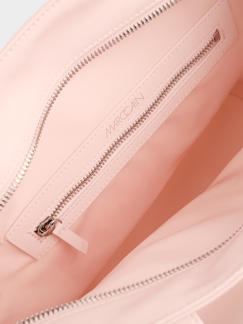 Faux leather shoulder bag