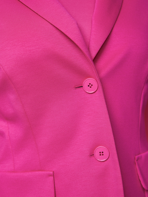 Fitted stretch blazer with lapels