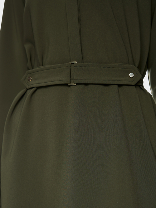 Mini dress with belt