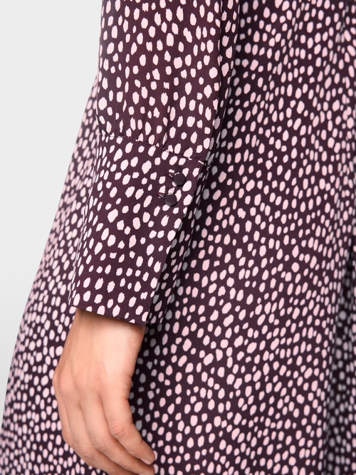 Maxi dress with polka dot print