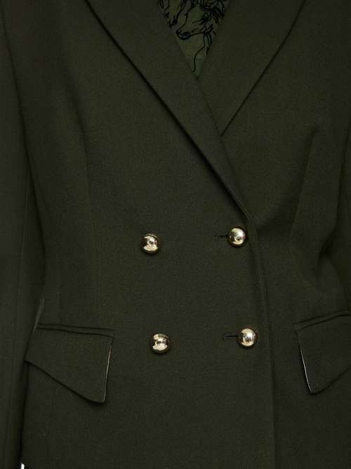 Fitted double-breasted blazer