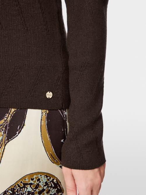Cardigan with lurex sheen