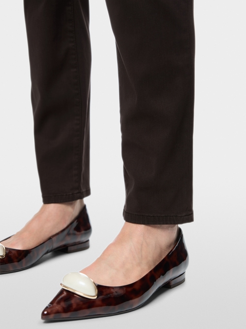 SILEA slim fit cropped-cut trousers