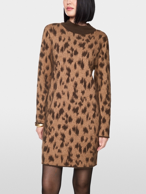 ‘Knitted in Germany’ leopard print dress