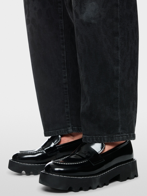 RUMA jeans with leopard print