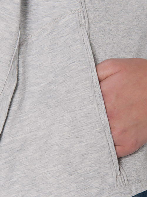Fein gerippte Jacke mit Volant