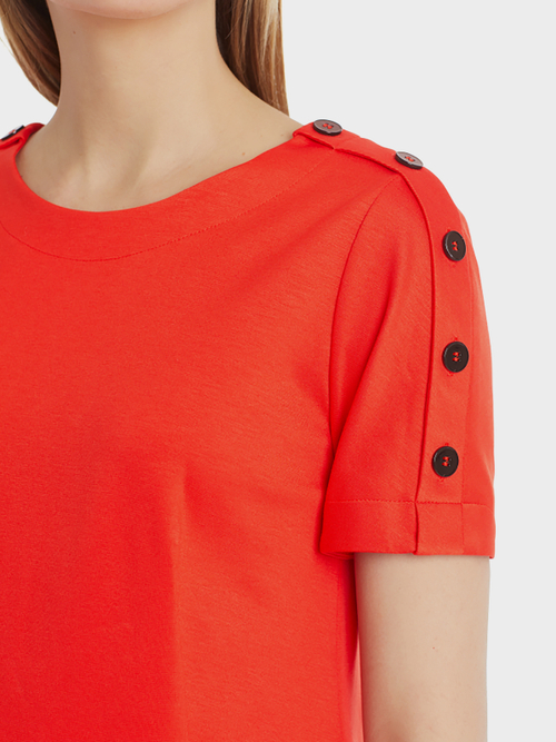 Robe en jersey à boutons