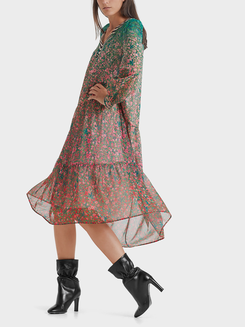 Florales Volantkleid