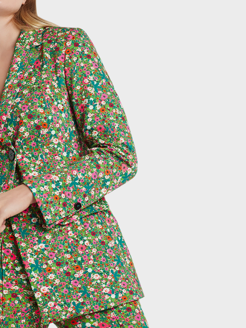 Millefleurs blazer in scuba jersey
