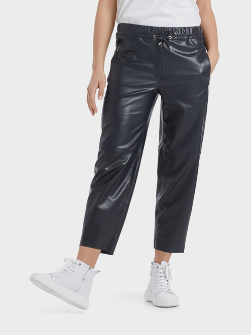 Volumige Hose aus Fun-Nappaleder