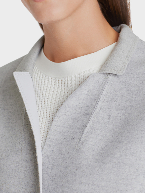 Lässige Longjacke aus Wollmix