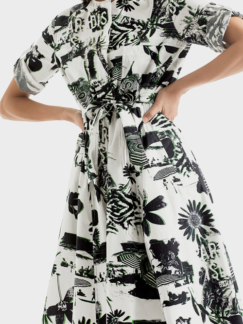 Kleid mit Bahamas-Print