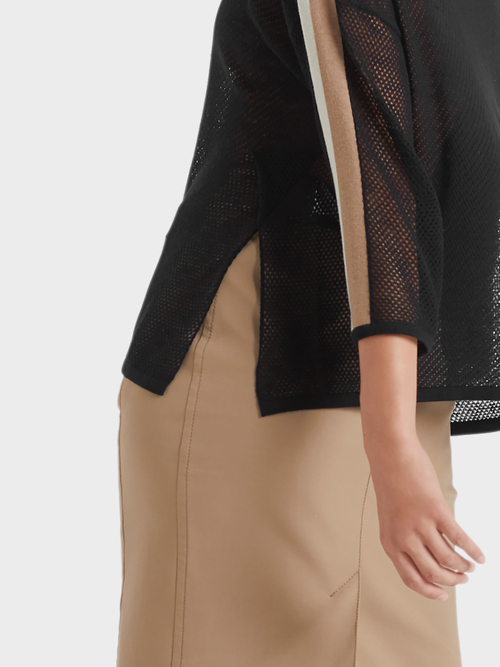 Ajourpullover mit Kaschmiranteil