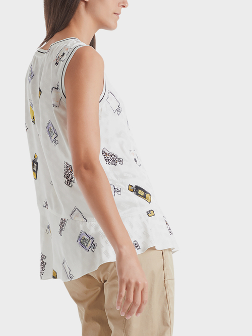 Top in bamboo and silk
