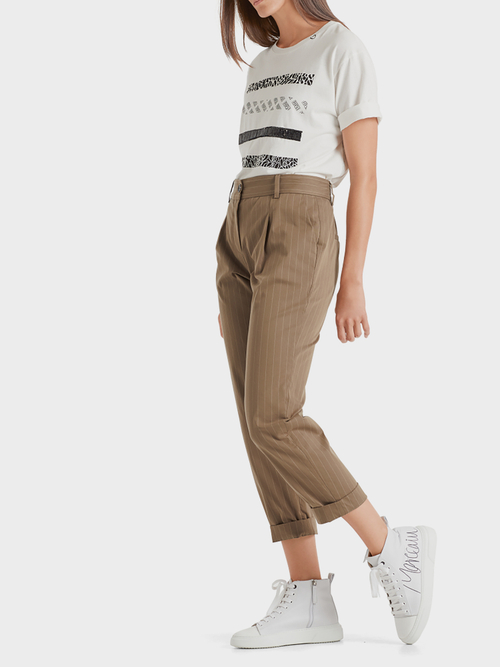 Pinstriped pants