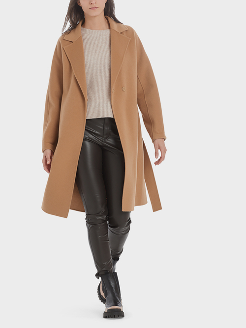 Manteau avec col matelassé