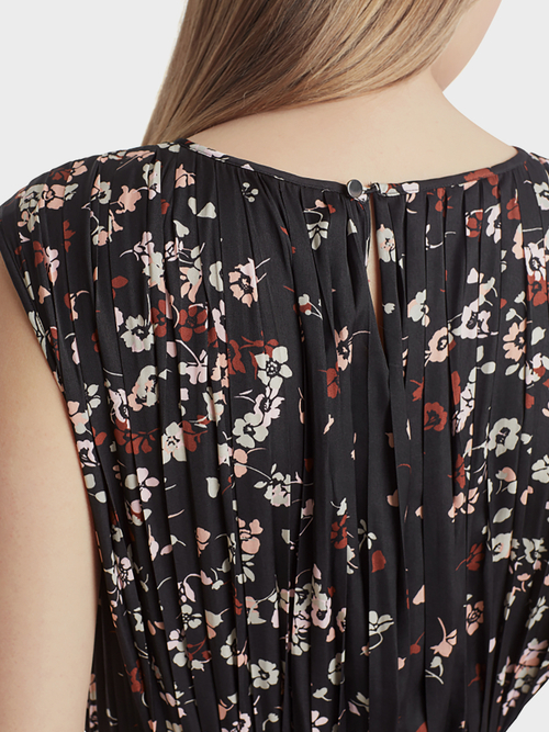 Floral pleated dress