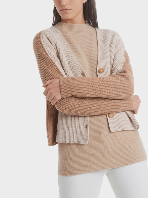 Veste en tricot avec cachemire
