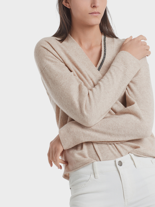 Pullover met strassdetail