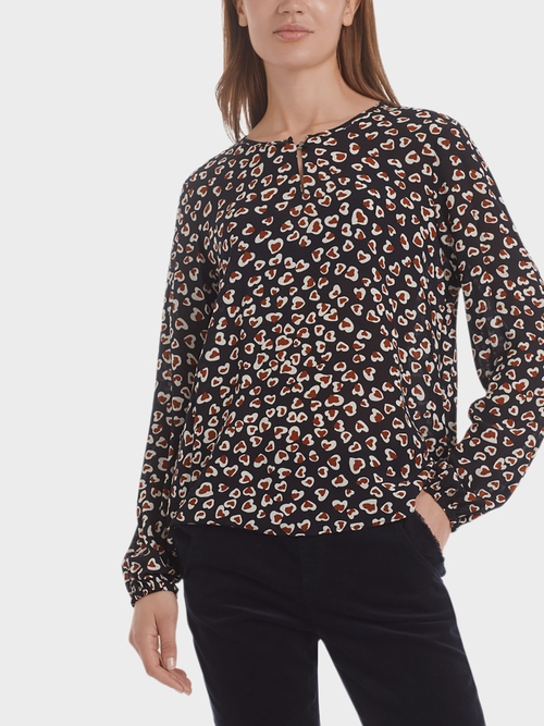Blouse van viscose