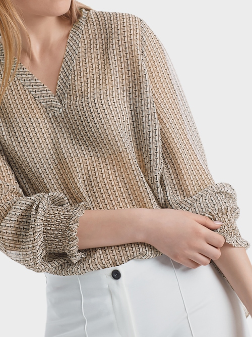 Bedrukte blouse