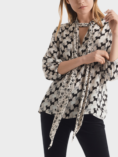 Blusenshirt mit Animal-Print