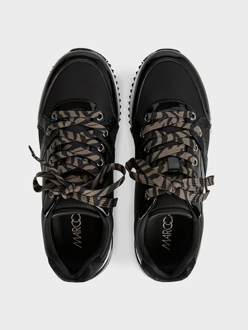 Runningsneakers met materiaalmix