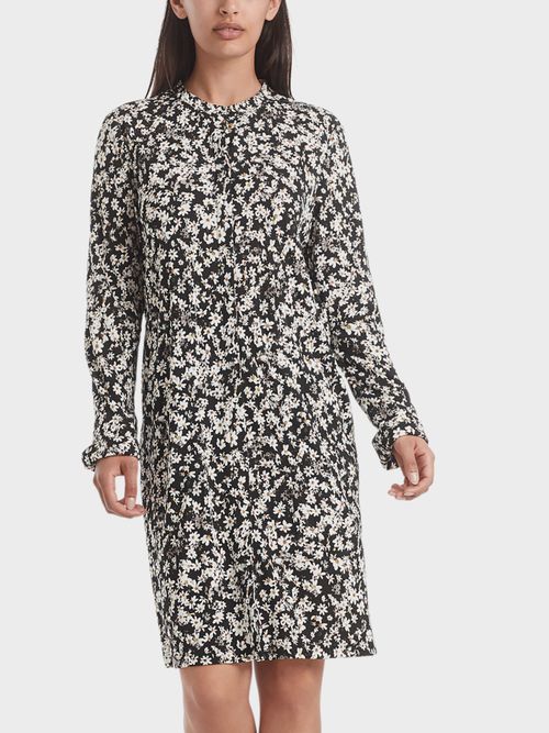 Jurk van jersey met millefleursprint
