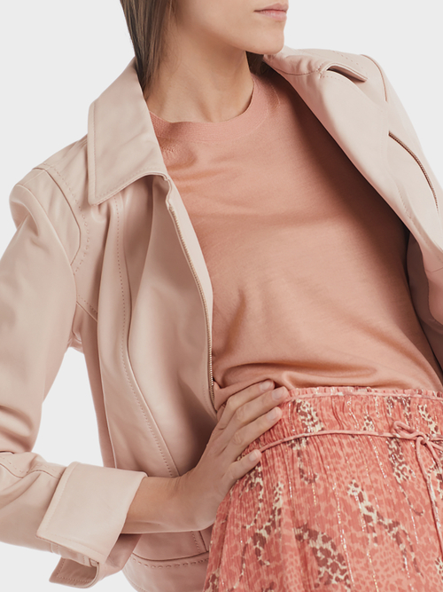 Lederjacke im Biker-Style