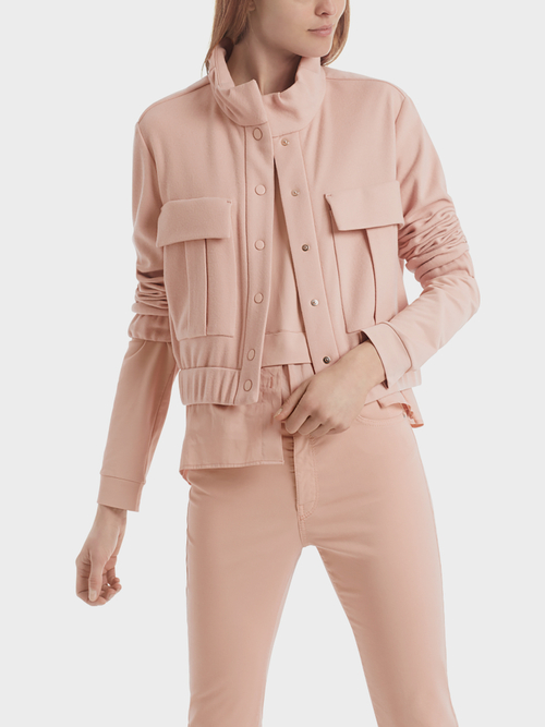 Walkjerseyjacke im Blouson-Style