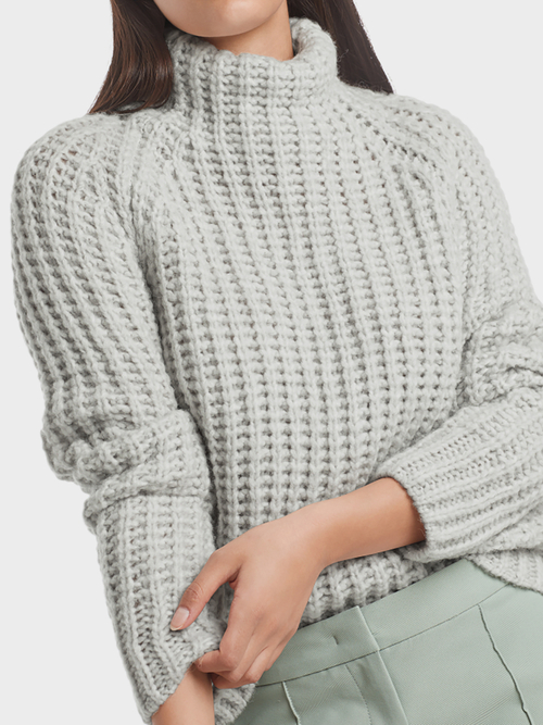 Grobstrickpullover Knitted in Germany