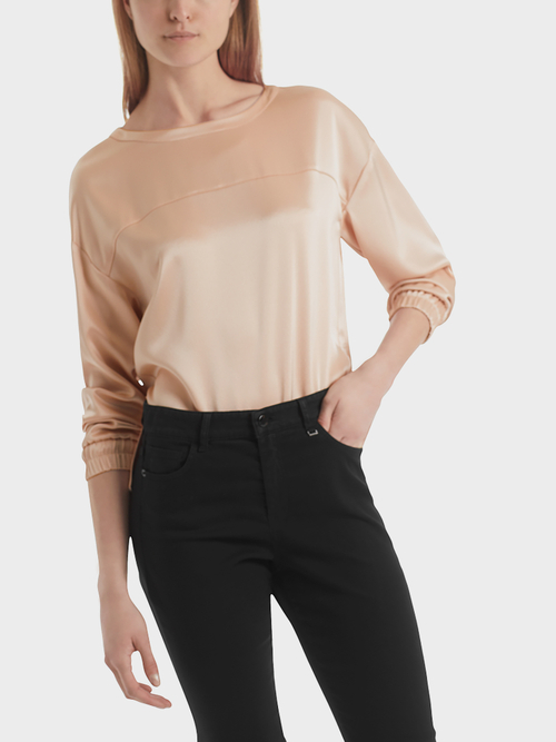 Glänzendes Sweatshirt aus Satin