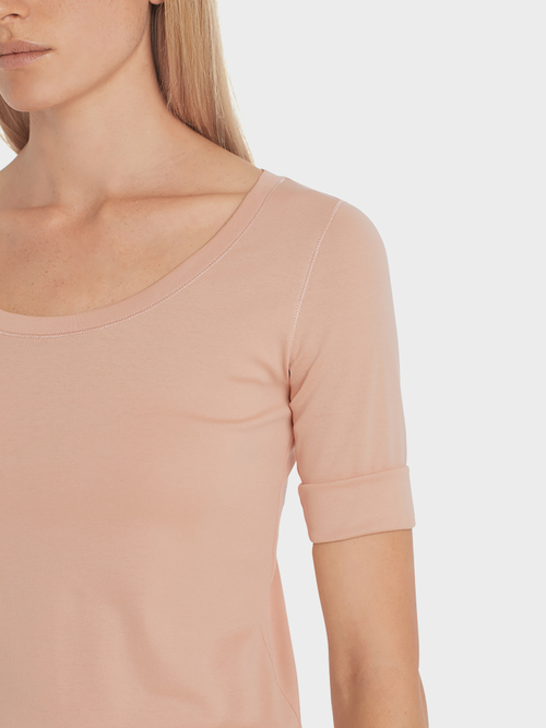 Basic-Shirt aus Baumwolljersey