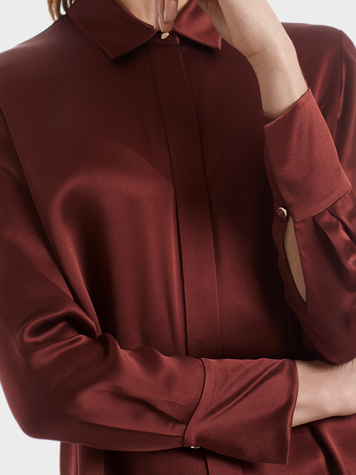 Prachtige blouse van zijden satijn