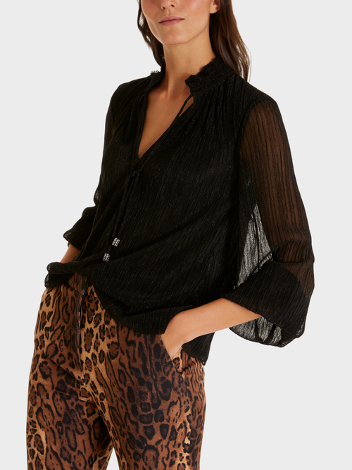 Glitzerbluse mit Swarovski® Kristallen