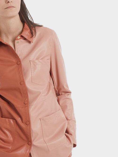 Two-tone overhemd van imitatienappaleer