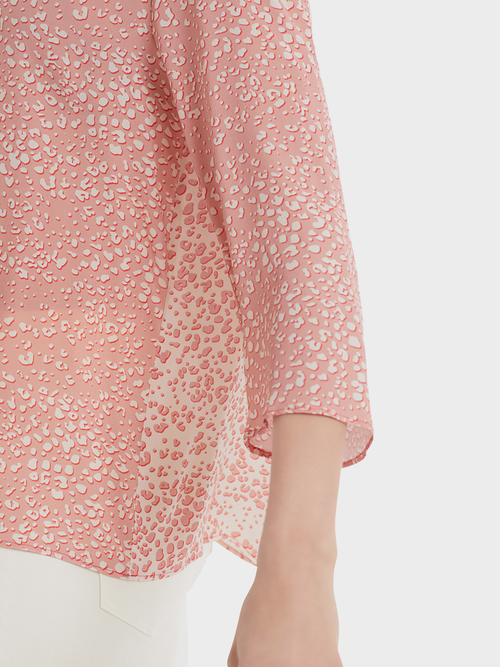Blouse-style top in viscose crepe