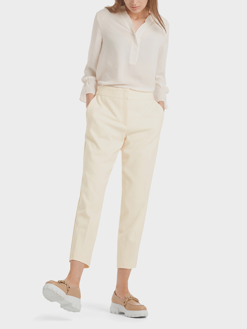 Taps toelopende, geweven pantalon