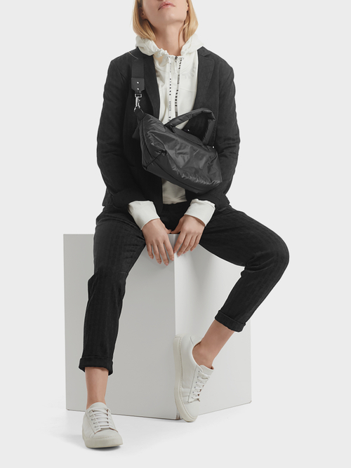 Blazer in een matte en glanzende look