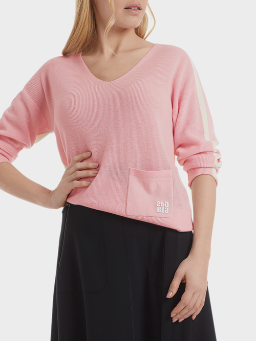 Sweater in bicolour style