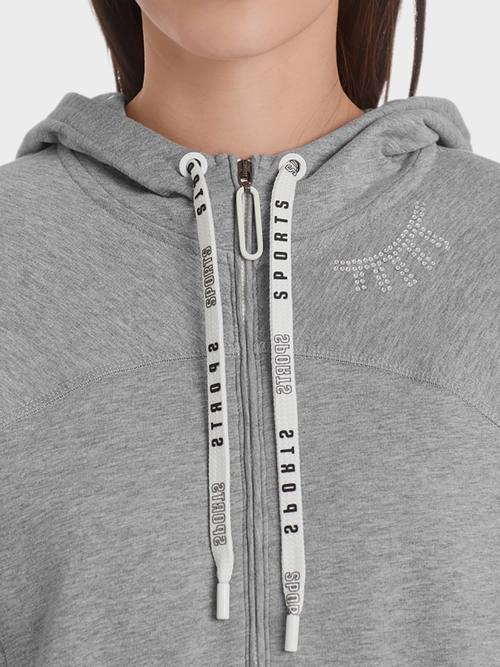 Sweatshirt with glitter icons