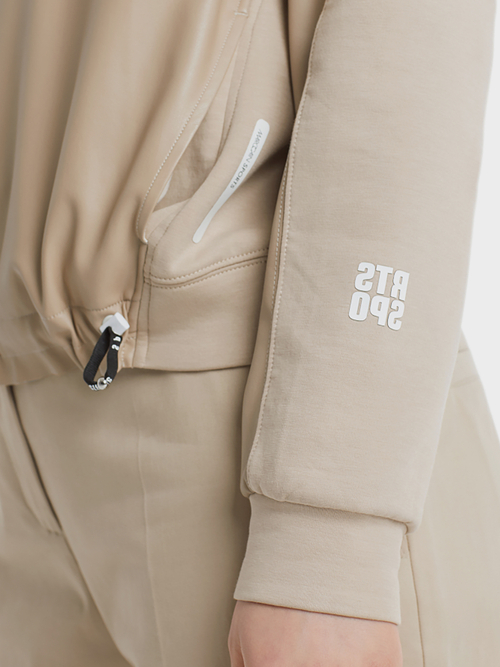 Sweatshirt in mixed materials